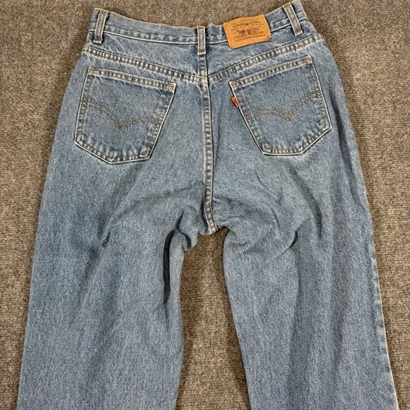 Vintage Levi's Orange Tab Jeans Womens 30 (Fits 28x32) Blue Straight Leg Denim‎ - Picture 4 of 16
